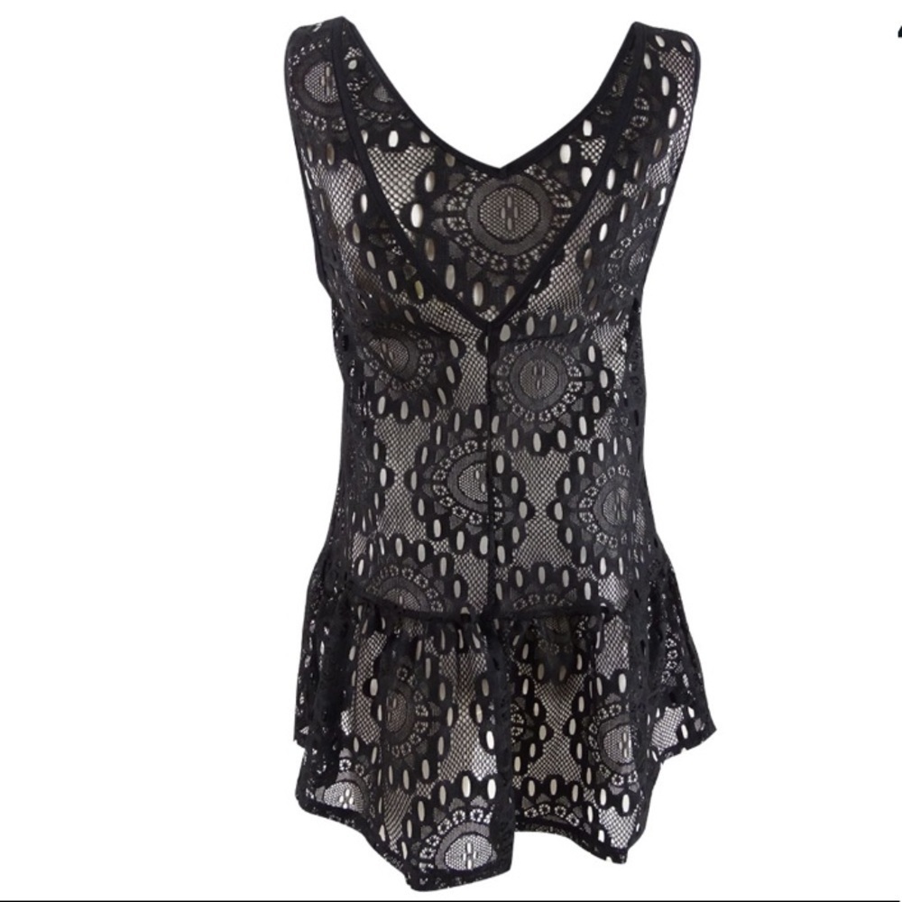 MIKEN Lace Drop Waist Swimsuit Cover Up - Picture 2 of 7